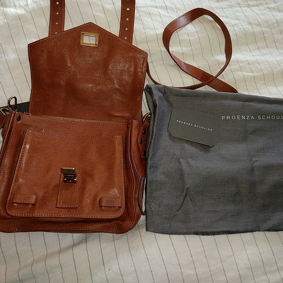 Proenza Schouler PS1 Pouch Bag Tan Crossbody - Picture 6 of 8